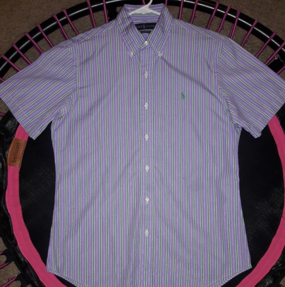 Polo short sleeve button up